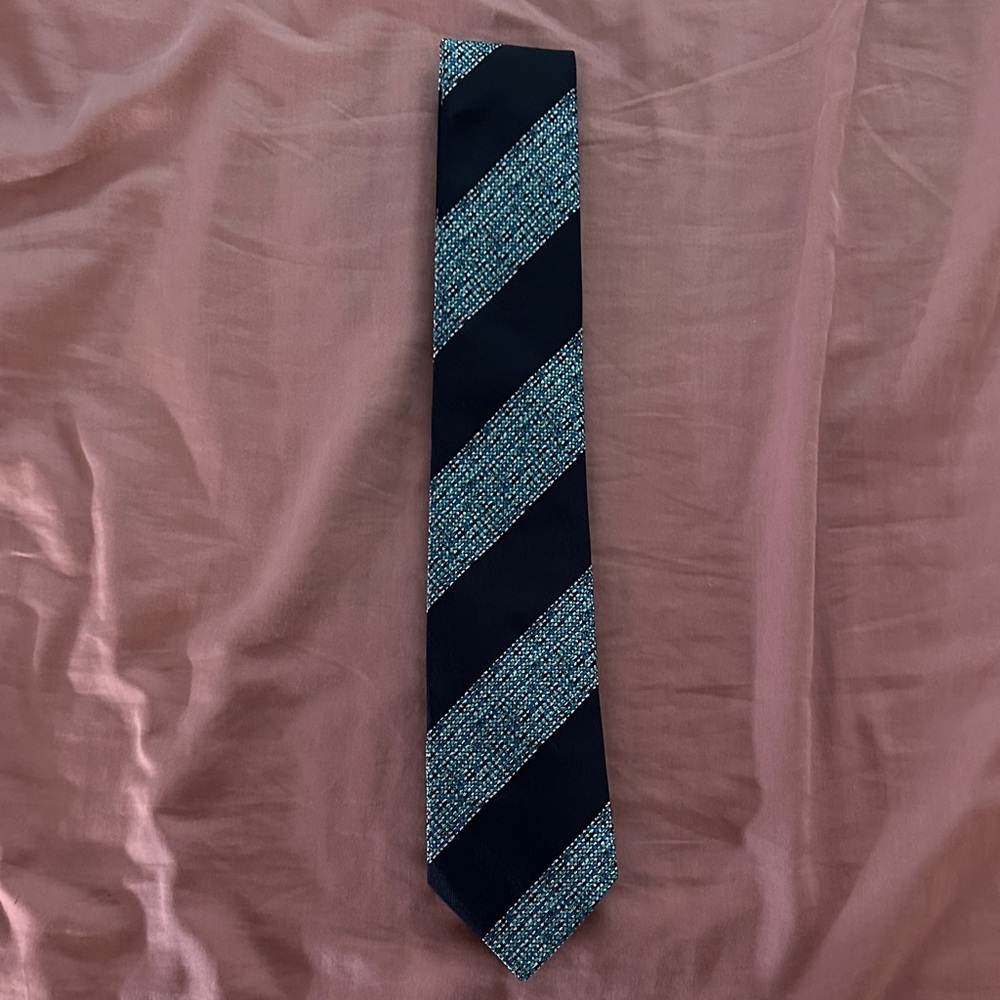 Church's Black and Blue Striped Tie